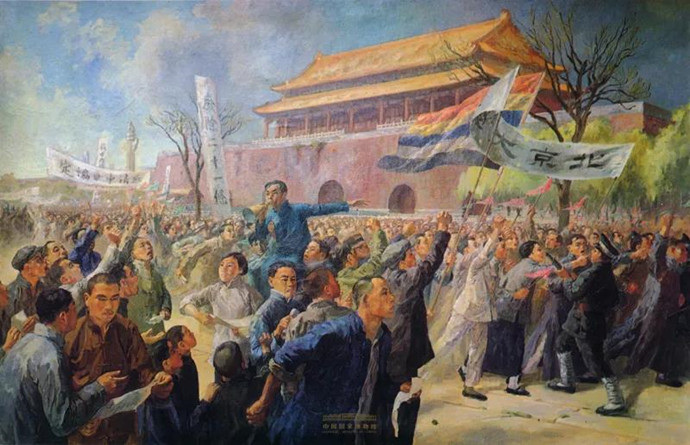 周令釗《五四運動》油畫，1951年，中國國家博物館藏.jpg